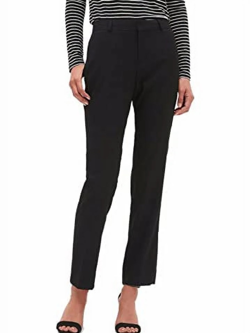 Banana Republic Black Ankle-Length Tailored Pants